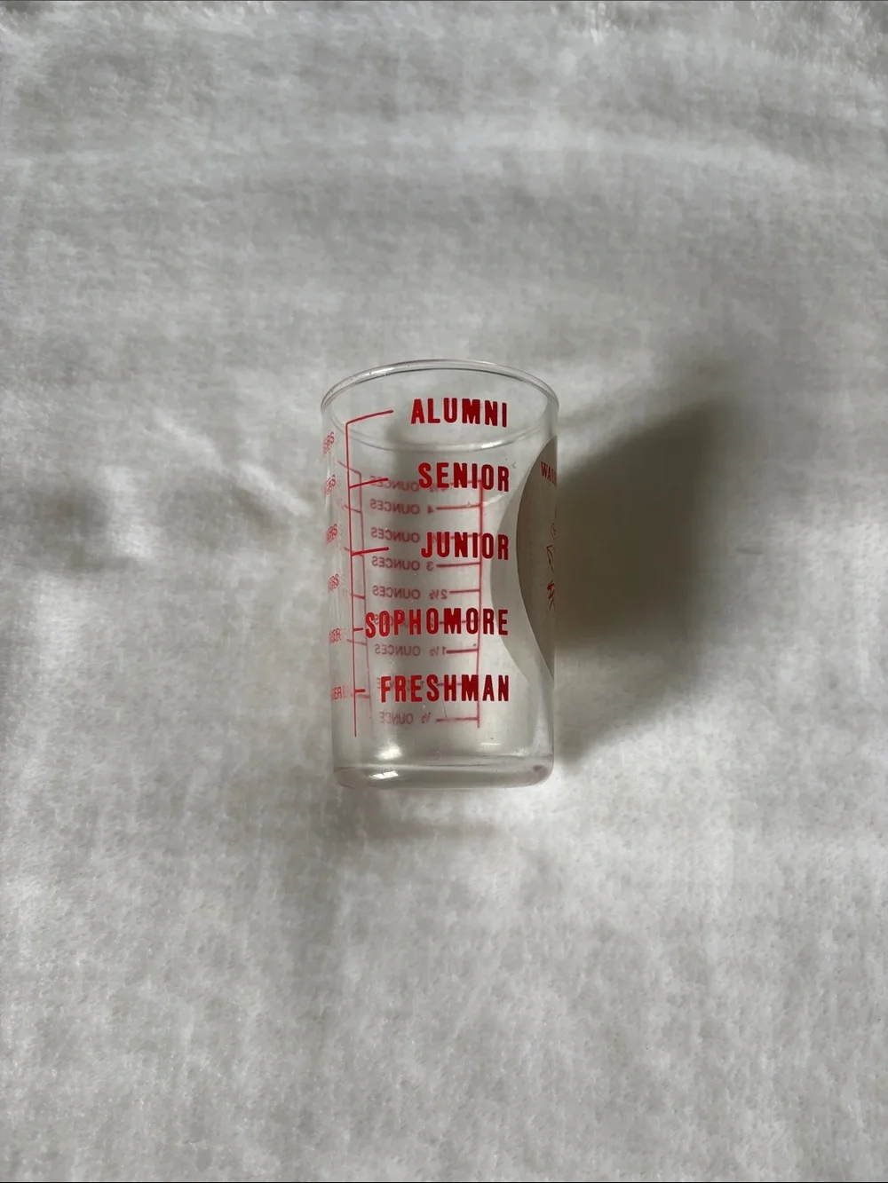 Vintage Washington State University Cougars Shot Glass